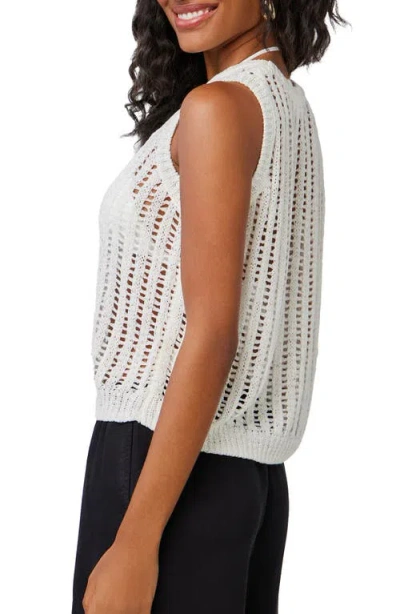 Bella Dahl Open Stitch Sweater Vest In White