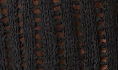 Bella Dahl Open Stitch Sweater Vest In Black