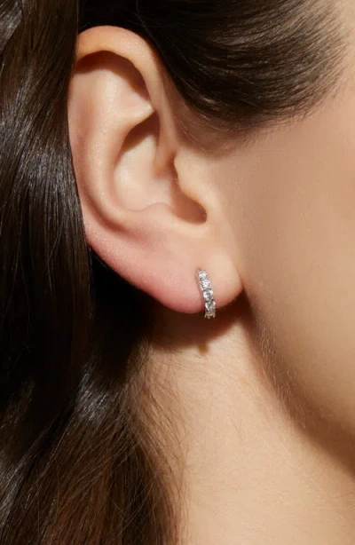 Ana Luisa Suzanne Cubic Zirconia Huggie Hoop Earrings