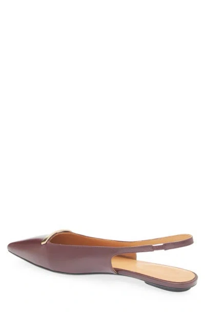 Tod's Barretta Pointed Toe Slingback Flat
