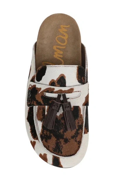 Sam Edelman Astrid Mule Brown Cow Print Calf Hair In Multi