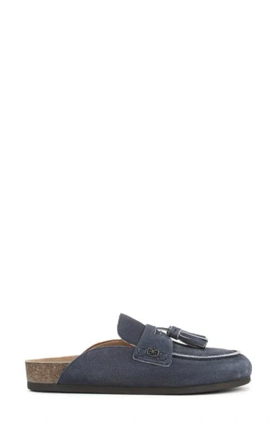 Sam Edelman Astrid Mule Atlantic Blue Suede In Blue