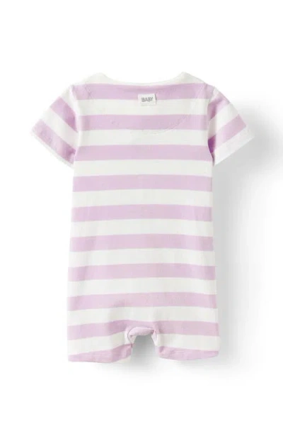 Cotton On Kids The Billie Short Sleeve Zip Romper In Pink
