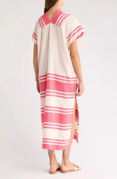 Lemlem Gasira Stripe Cotton Cover-up Caftan In Multi