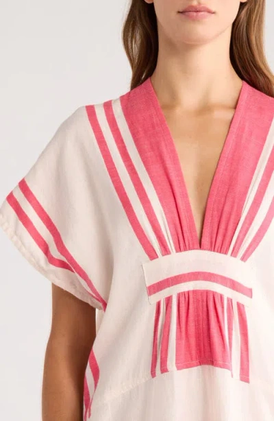 Lemlem Gasira Stripe Cotton Cover-up Caftan In Multi