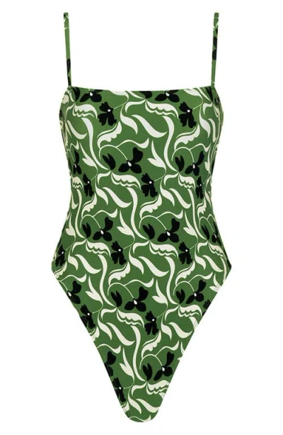 Montce Veronica Jacelyn One-piece Swimsuit In Green
