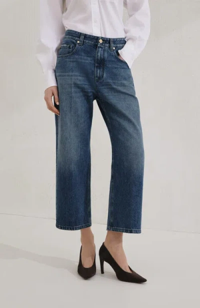 Brunello Cucinelli Contemporary Square Trousers In Blue