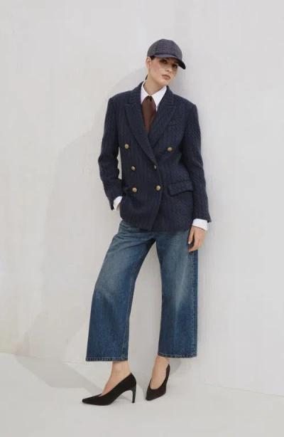 Brunello Cucinelli Contemporary Square Trousers In Blue