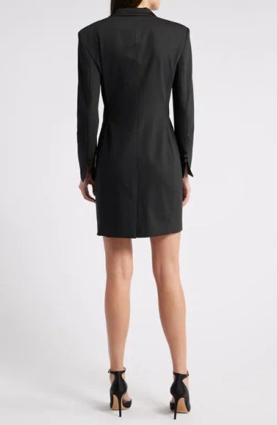Hugo Boss Boss Dackea Long Sleeve Blazer Minidress In Black