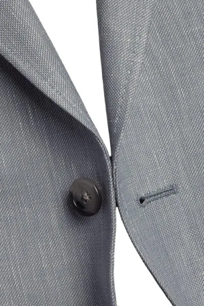 Charles Tyrwhitt Linen Cotton Jacket In Gray