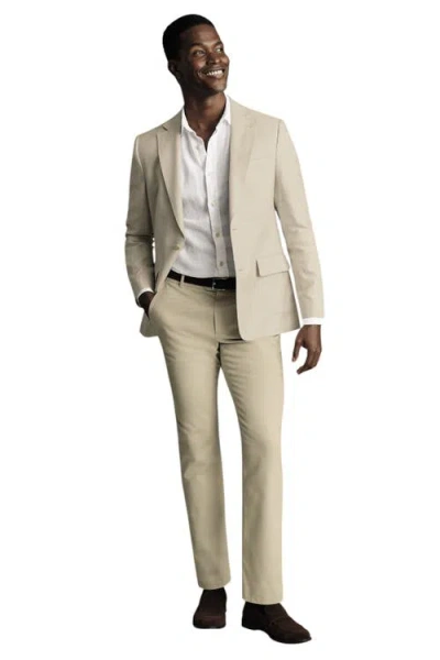 Charles Tyrwhitt Linen Cotton Jacket In Neutral