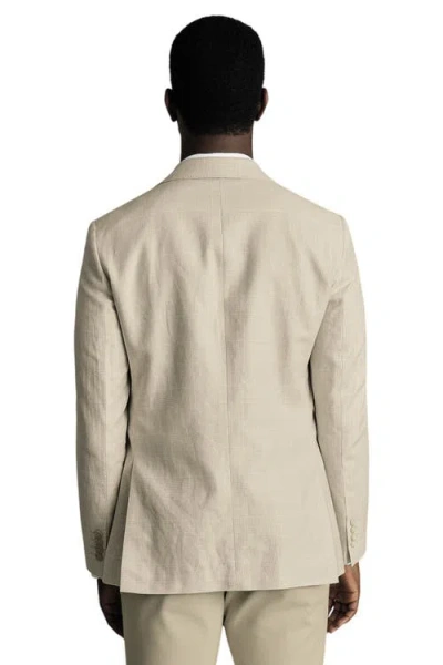 Charles Tyrwhitt Linen Cotton Jacket In Neutral