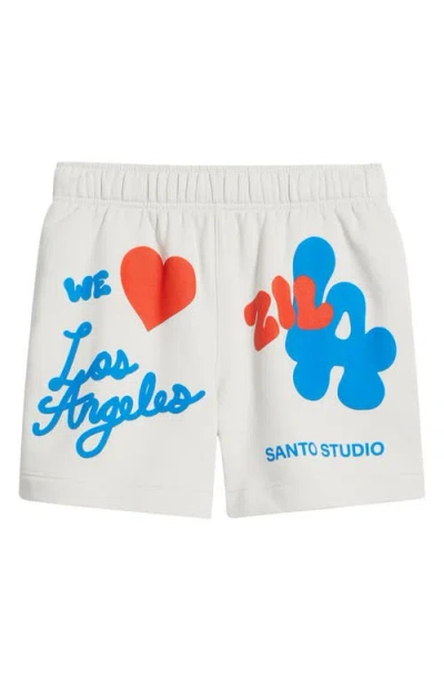 Santo Studio Zilla We Love La Graphic Sweat Shorts