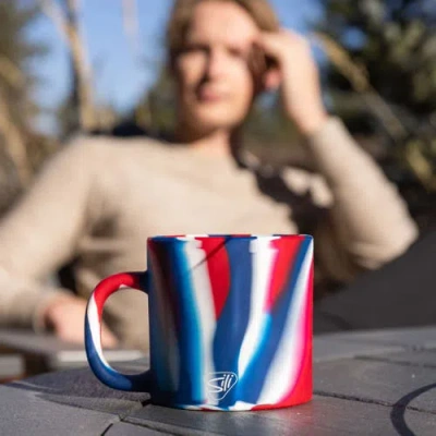 Silipint 2 Pack 16oz Silicone Coffee Mug W/ Lid, The Patriot