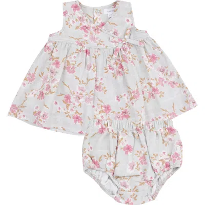 Angel Dear Phlox Organic Cotton Dress & Bloomers Set In Multi