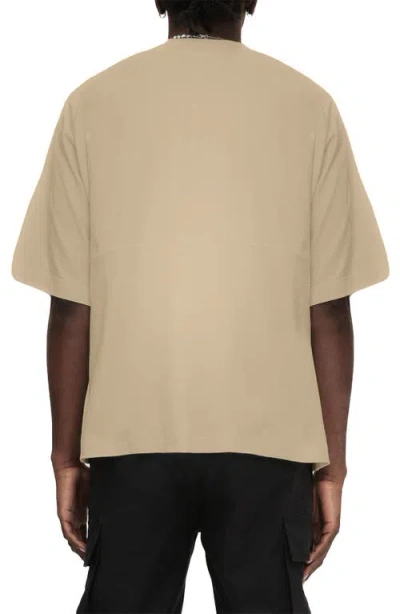 Purple Brand Oversize Graphic T-shirt In Neutral
