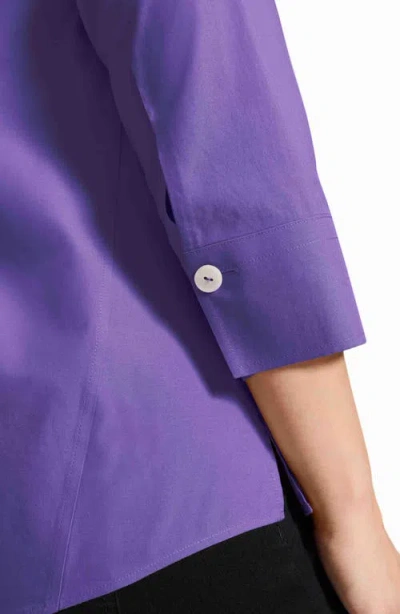 Foxcroft Paityn Button-up Shirt In Purple