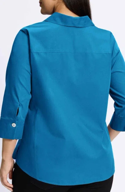 Foxcroft Paityn Button-up Shirt In Blue