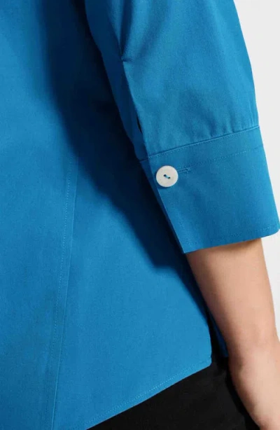 Foxcroft Paityn Button-up Shirt In Blue