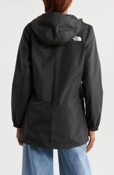 The North Face Antora Waterproof Hooded Rain Jacket In Black