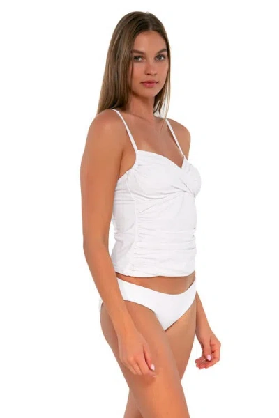 Sunsets Simone Tankini Swimsuit Top In White