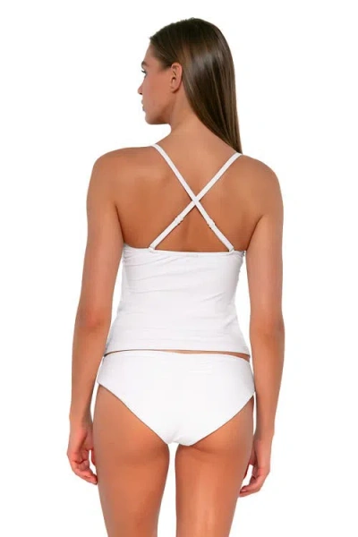 Sunsets Simone Tankini Swimsuit Top In White