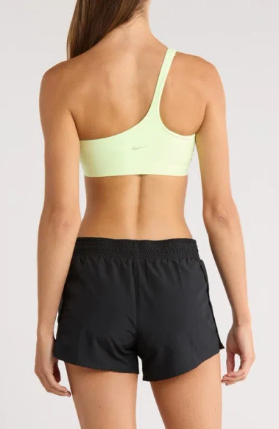 Nike Zenvy Asymmetrical Light-support Padded Sports Bra In Green