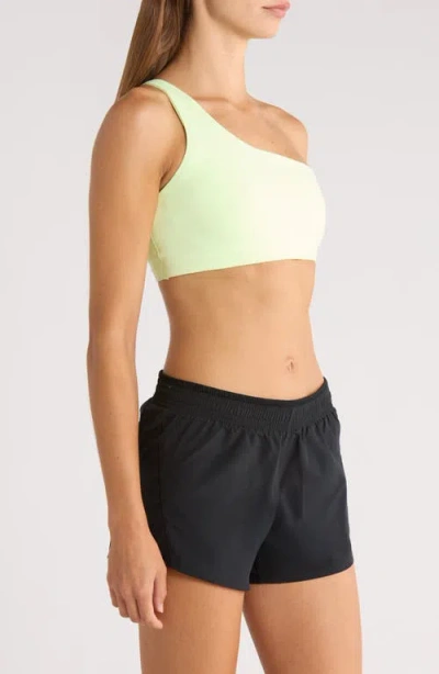 Nike Zenvy Asymmetrical Light-support Padded Sports Bra In Green
