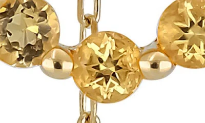 Bony Levy 14k Gold Citrine Threader Earrings