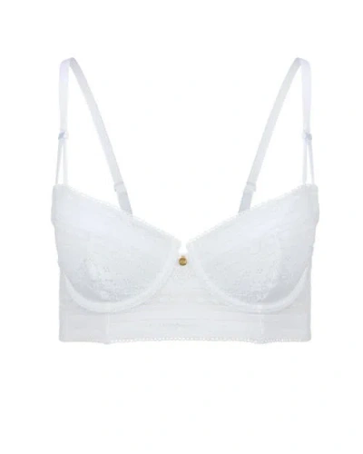 Adore Me Zooey Unlined Balconette Bra In White