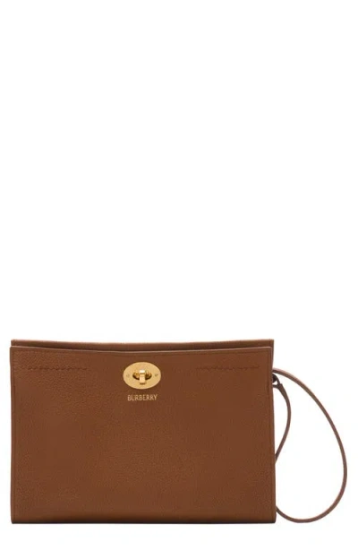 Burberry Cotswolds Leather Wristlet Pouchette