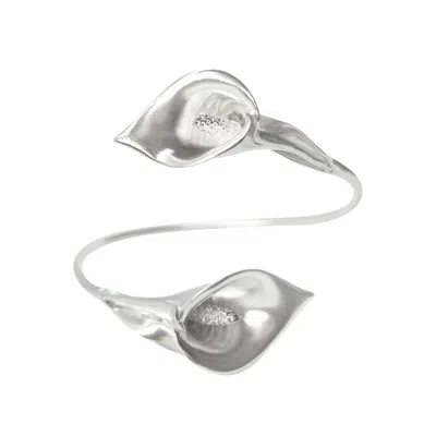Alegoria Jewellery Women's Silver Calla  Maxi Bracelet