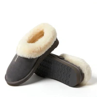Dearfoams Fireside Adelaide Genuine Shearling Clog Slipper