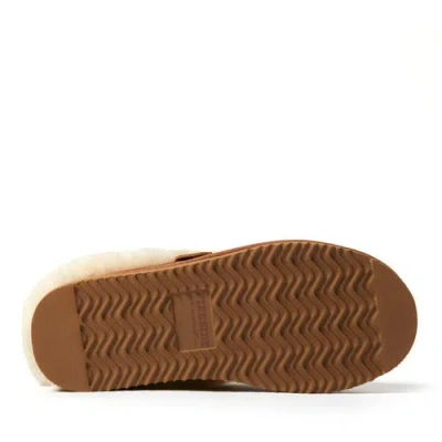 Dearfoams Fireside Adelaide Genuine Shearling Clog Slipper In Blue