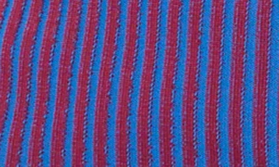 Staud Stripe Cardigan In Purple