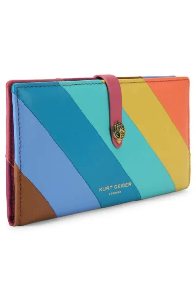 Kurt Geiger London Kensingtone Stripe Leather Wallet
