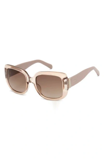 Fossil 54mm Gradient Rectangular Sunglasses
