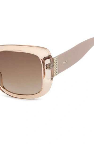Fossil 54mm Gradient Rectangular Sunglasses