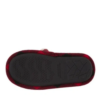Dearfoams Kids' Buffalo Check Lil Bear Clog Slipper