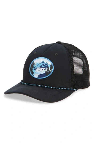 Nike Kids' Rise Big Trucker Hat In Blue
