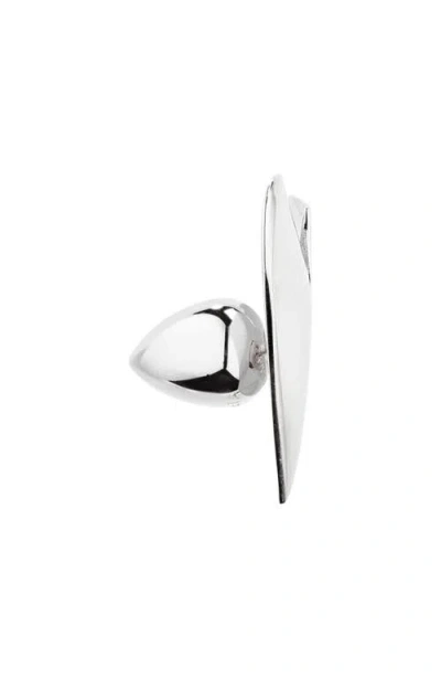 Alaïa Alaia Le Coeur Torn Silver Earrings Women