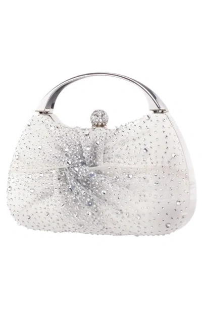 Nina Croc Embossed Minaudière