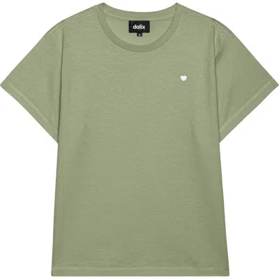 Dalix Womens Lil Heart Lightweight High Waisted Tee