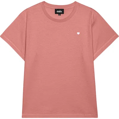 Dalix Womens Lil Heart Lightweight High Waisted Tee