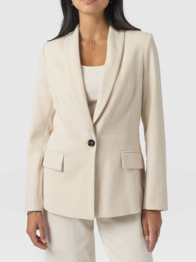 Saint + Sofia Argent Blazer