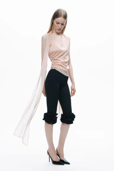 Nocturne Shawl-inspired Blouse In Neutral