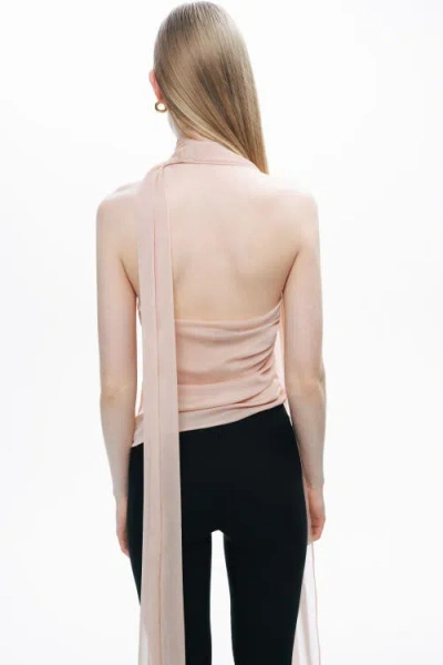 Nocturne Shawl-inspired Blouse In Neutral