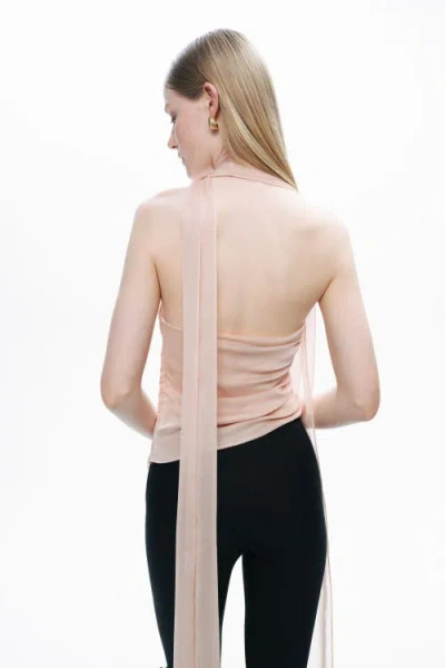 Nocturne Shawl-inspired Blouse In Neutral