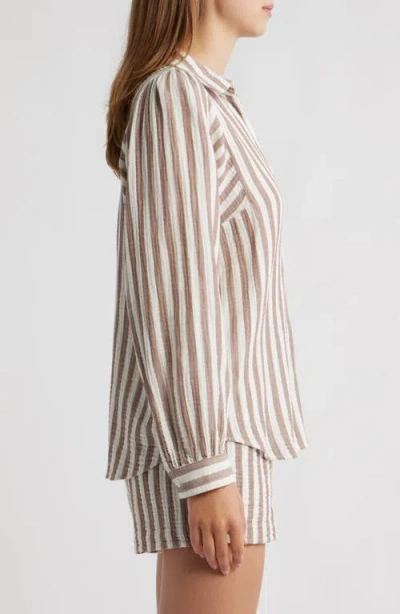 Rails Lo Stripe Shirt In Neutral