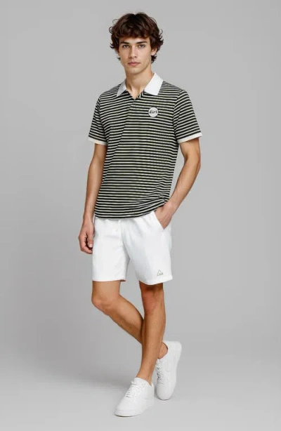D.rt Stripe Polo In Black